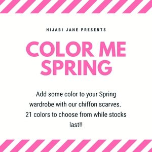 SPRING BREAK SALE - Chiffon Scarves